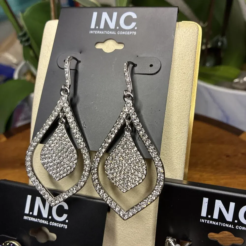 Three pairs INC international concepts earrings. new $80 Retail